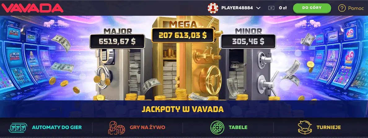 Jackpot kasyna Vavada
